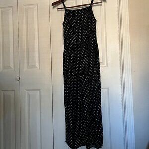 Old Navy Black & White Polka Dot Pants Romper Size Small